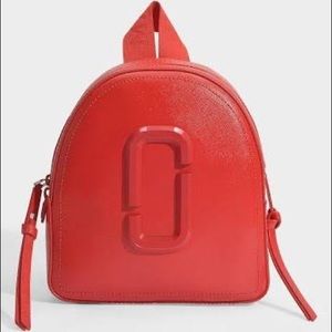 Marc Jacobs Pack Shot Dtm Backpack in Red Leather